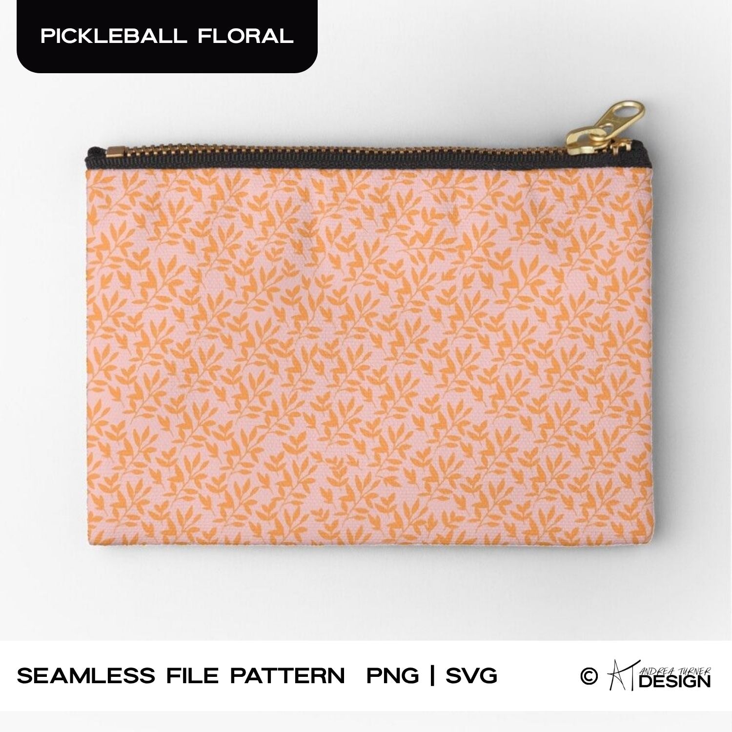 Pickleball Floral Print