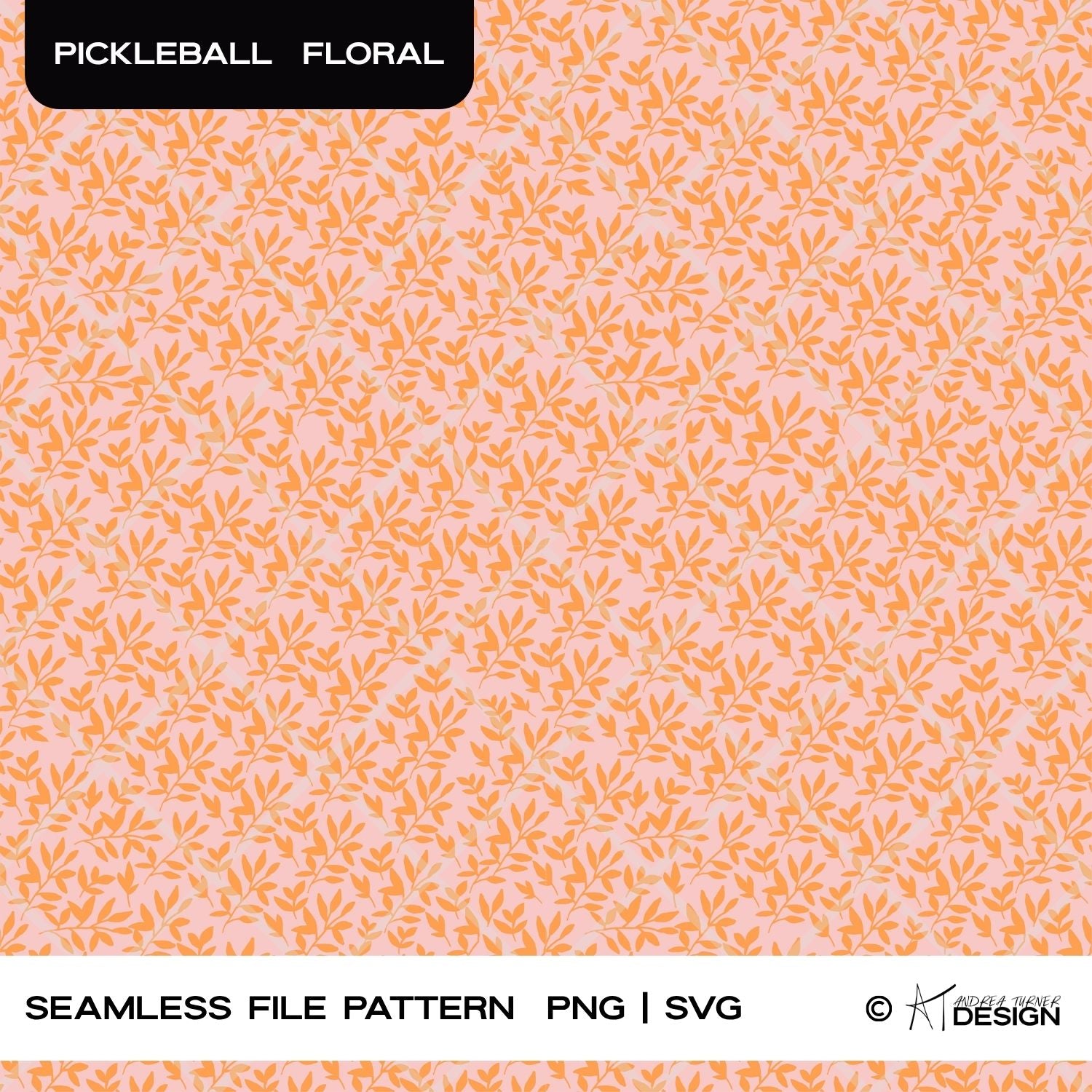 Pickleball Floral Print