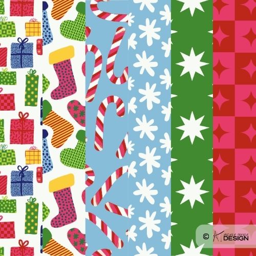 Bright Jolly Holiday Pattern Pack